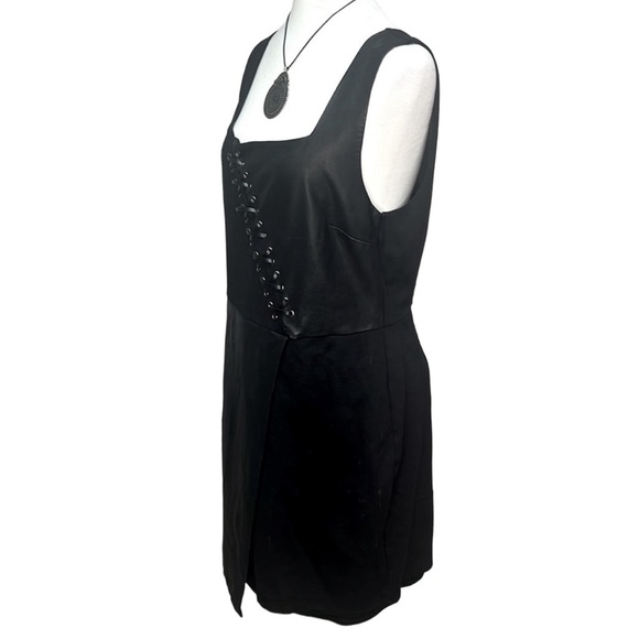 Boston Proper Faux Leather Dress - Picture 3 of 6